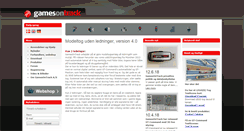 Desktop Screenshot of gamesontrack.dk